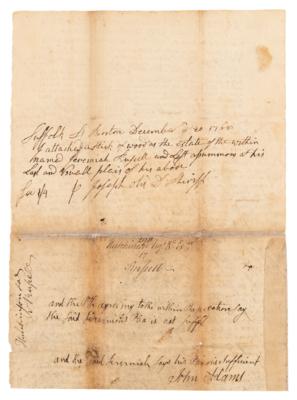Lot #6 John Adams Autograph Endorsement Signed - Image 3