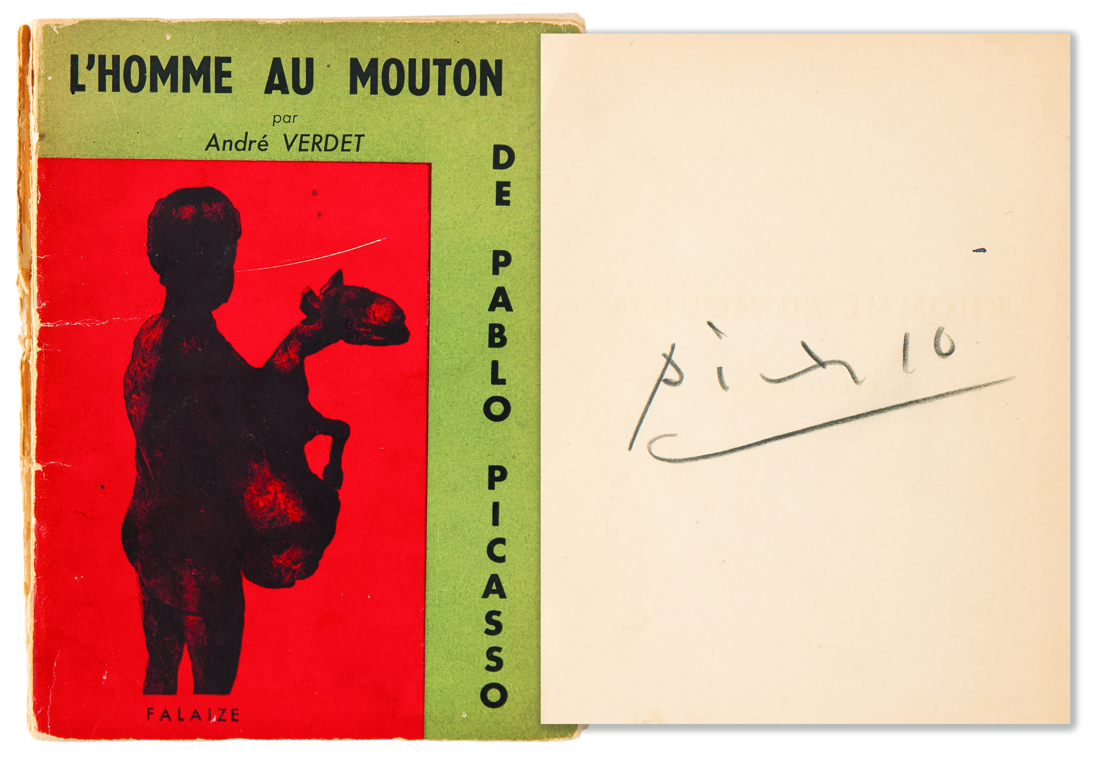 Lot #591 Pablo Picasso Signed Book - The Man with