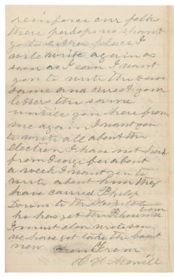 Lot #361 Abraham Lincoln: Soldier Letter on the 1860 Republican National Convention - 'I want you to write all about the election' - Image 2