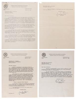 Lot #242 J. Edgar Hoover (3) Typed Letters Signed