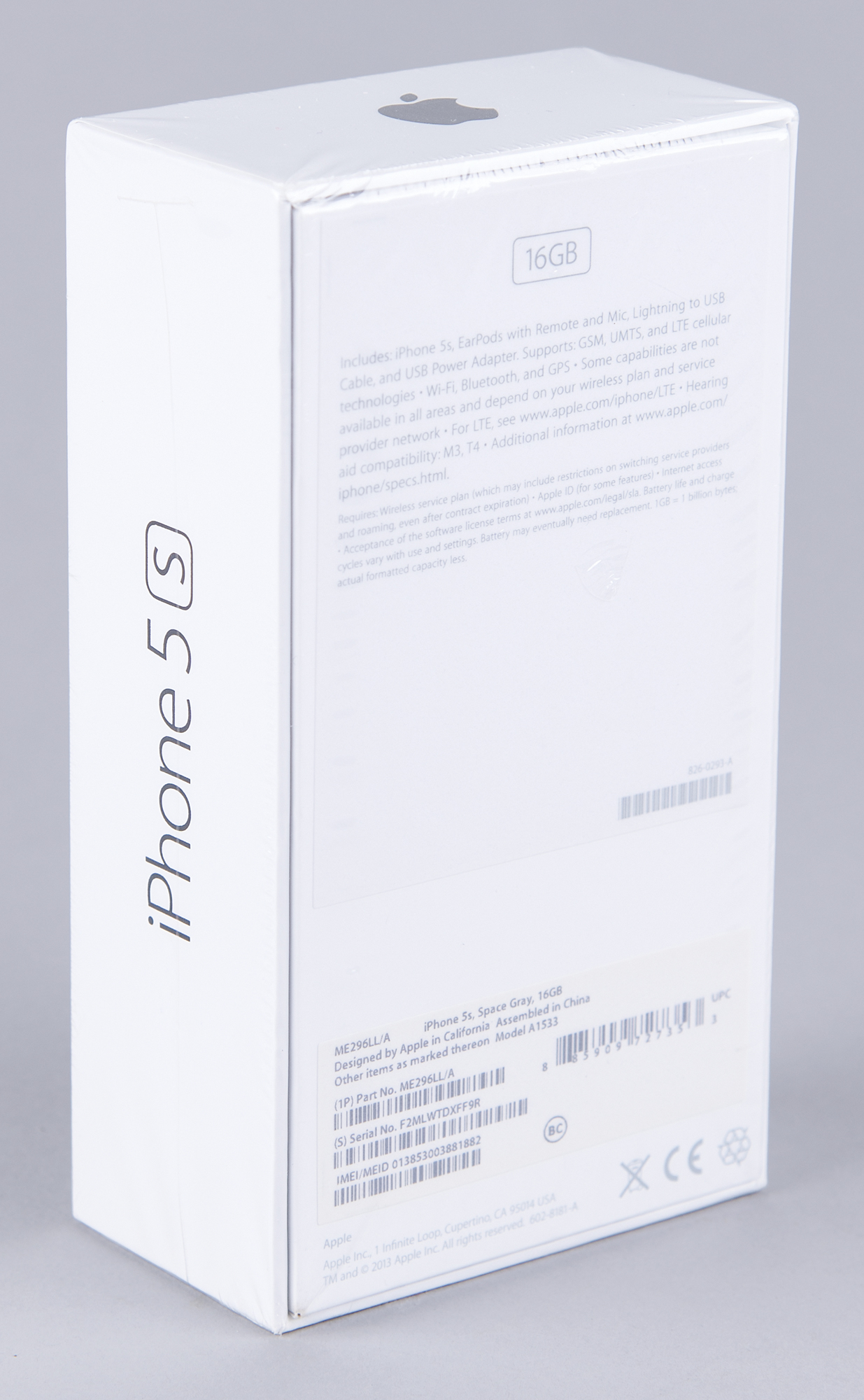 Apple iPhone 5s (7th Generation, Sealed - 16GB) Space Gray/Black