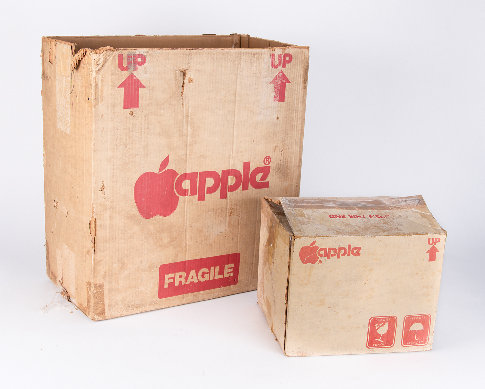 Apple II Computer with Apple Monitor II, Disk II Drives, and Software