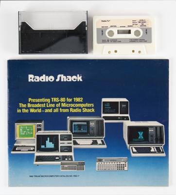 Lot #3150 RadioShack: TRS-80 Microcomputer Product Catalog and Raaka-Tu Game Cassette - Image 1