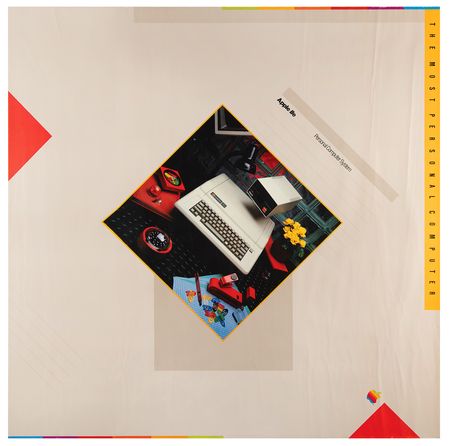 Lot #3098 Steve Jobs's Apple IIe Promotional Poster with Original Shipping Tube - Image 1