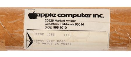 Lot #3098 Steve Jobs's Apple IIe Promotional Poster with Original Shipping Tube - Image 2