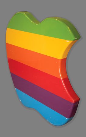 Lot #3124 Apple Large 'Rainbow Logo' Display - Originates From the Macintosh Factory in Fremont, California - Image 3