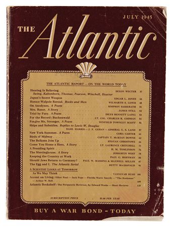 Lot #3145 Vannevar Bush: 'As We May Think' in The Atlantic (July 1945) - Image 2