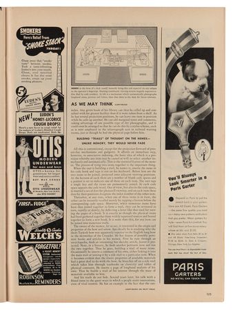 Lot #3145 Vannevar Bush: 'As We May Think' in The Atlantic (July 1945) - Image 6