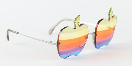 Lot #3115 Steve Wozniak's Apple Rainbow Glasses -