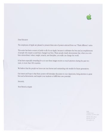 Lot #3108 Apple 'Educator Series' Posters (10) Complete Set with Original Box - Image 14