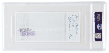 Lot #3158 Google: Larry Page Twice-Signed Check from First Palo Alto Office - PSA MINT 9 - Image 2