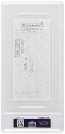 Lot #3157 Google: Larry Page and Sergey Brin Signed Check for 