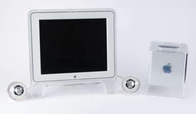 Apple Power Mac G4 Cube Desktop Computer and Apple Studio