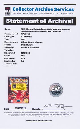 Lot #3196 WarCraft: Orcs & Humans (Sealed MS-DOS CD-ROM) - CAS 80+ - Image 4