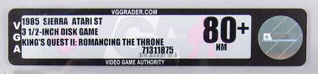 Lot #3178 King's Quest II: Romancing the Throne (Sealed Atari ST 3.5″ Floppy Disk) - VGA NM 80+ - Image 3