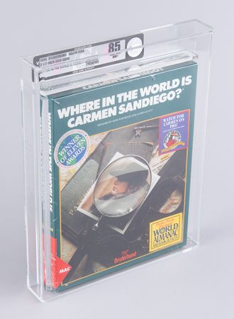 Lot #3197 Where in the World is Carmen Sandiego? (Sealed Mac 3.5″ Floppy Disk) - VGA NM+ 85+ - Image 1