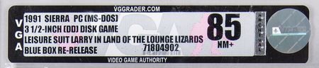 Lot #3186 Leisure Suit Larry in the Land of the Lounge Lizards [Blue Box Re-Release] (Sealed PC 3.5″ Floppy Disk) - VGA NM+ 85+ - Image 3