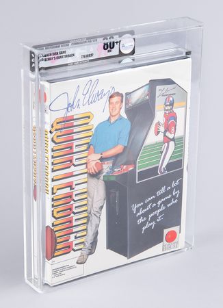 Lot #3175 John Elway's Quarterback (Sealed Commodore 64/128 5.25″ Floppy Disk) - VGA NM 80+ - Image 1