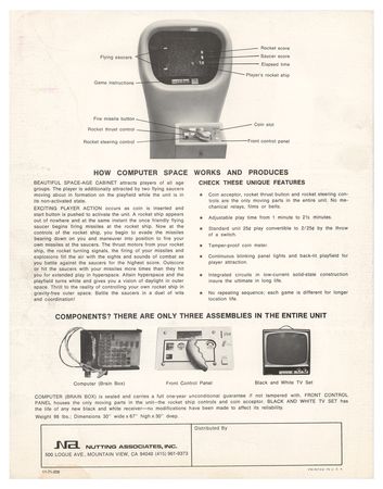 Lot #3163 Computer Space: The First Arcade Game Ever Made - Complete, Original, Fully Functional Coin-Op Console - Image 19