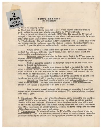 Lot #3163 Computer Space: The First Arcade Game Ever Made - Complete, Original, Fully Functional Coin-Op Console - Image 20