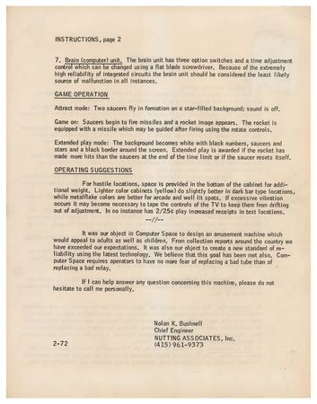 Lot #3163 Computer Space: The First Arcade Game Ever Made - Complete, Original, Fully Functional Coin-Op Console - Image 21