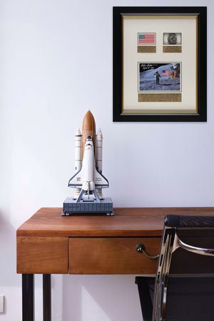 Lot #4255 Apollo 15 Lunar Landed Flag and Lunar Orbited Metal Robbins Medallion  - From the Personal Collection of Dave Scott - Image 4