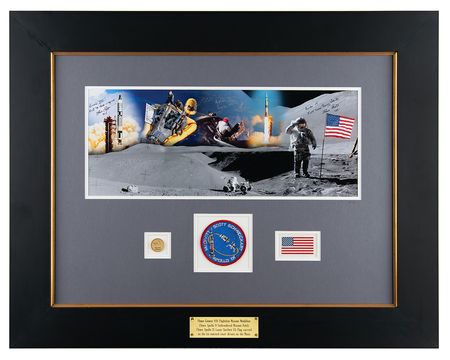 Lot #4254 Gemini 8, Apollo 9, and Apollo 15 Flown Artifact Display - From the Personal Collection of Dave Scott - Image 1