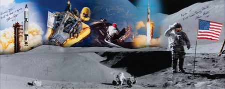 Lot #4254 Gemini 8, Apollo 9, and Apollo 15 Flown Artifact Display - From the Personal Collection of Dave Scott - Image 2