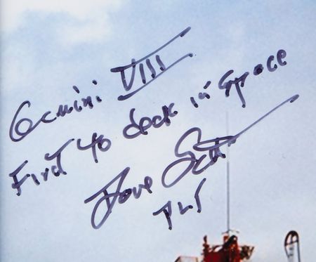 Lot #4254 Gemini 8, Apollo 9, and Apollo 15 Flown Artifact Display - From the Personal Collection of Dave Scott - Image 3