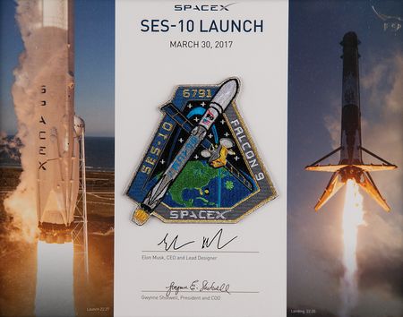 Lot #4399 SpaceX SES-10 Launch Employee Patch - Image 1