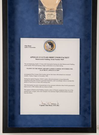 Lot #4165 Apollo 12 Flown Butterscotch Pudding Food Packet ? From the Personal Collection of Alan Bean - Image 3