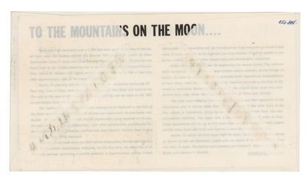 Lot #4260 Apollo 15 Lunar Surface-Flown Sieger Crew-Owned Cover - From the Collection of Dave Scott - Image 2