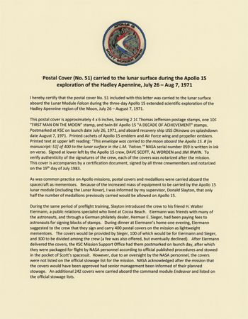 Lot #4260 Apollo 15 Lunar Surface-Flown Sieger Crew-Owned Cover - From the Collection of Dave Scott - Image 4