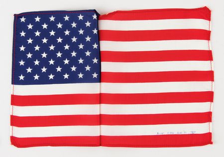Lot #6315 Apollo 15 Flown Mid-Sized American Flag – From the Collection of Dave Scott - Image 1