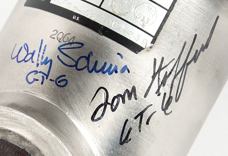 Lot #4024 Gemini 6 Crew-Signed Rocketdyne SE-6 Rocket Engine - Image 3