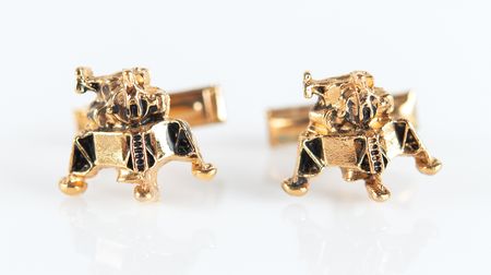 Lot #4087 Gordon Cooper's Lunar Module Cufflinks