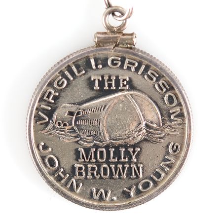 Lot #4011 Gus Grissom: Charm Bracelet with Flown Liberty Bell 7 Dime and Flown Gemini 3 Fliteline Medallion - Image 5