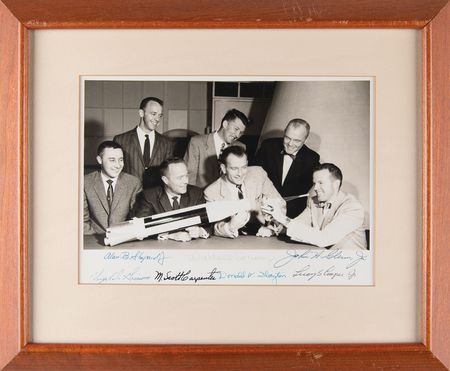 Lot #4003 Mercury 7 Signed Photograph - Image 2
