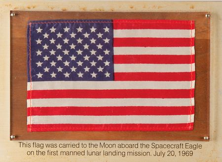 Lot #4098 Deke Slayton's Apollo 11 and Apollo-Soyuz Flown Flag Display - Image 2