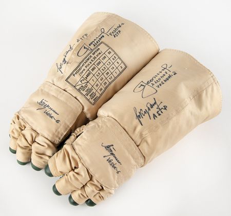 Lot #4408 Orlan EVA Cosmonaut Space Suit Gloves