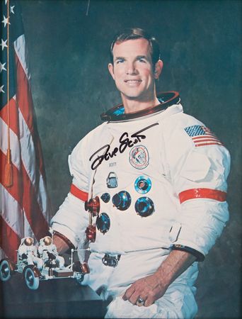 Lot #4256 Apollo 15 Lunar Surface-Flown American Flag and Patch - From the Personal Collection of Dave Scott - Image 3