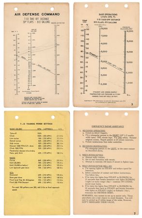 Lot #4022 Deke Slayton's Lockheed T-33 Pilot's Kneeboard - Image 3