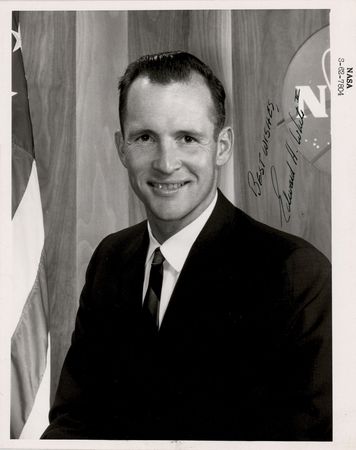 Lot #4052 Edward H. White II Signed Photograph - Image 1