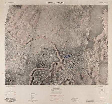 Lot #4270 Dave Scott Signed Oversized Apollo 15