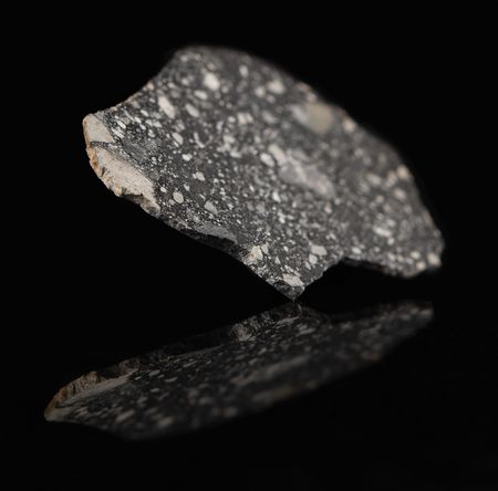 Lot #4279 Northwest Africa (NWA) 14769 Lunar Meteorite Slice Signed by Apollo 16 Moonwalker Charlie Duke - Image 3