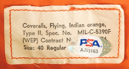Lot #4131 Buzz Aldrin Signed Type II Pilot's Flight Suit - Image 8