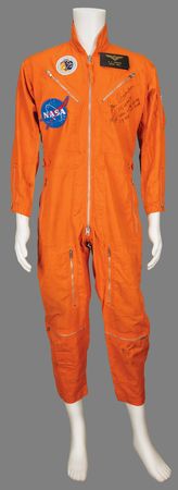 Lot #4302 Gene Cernan Signed U.S. Navy Flight Suit