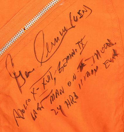 Lot #4302 Gene Cernan Signed U.S. Navy Flight Suit - Image 4