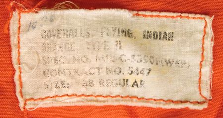 Lot #4089 Tom Stafford Signed Type II Pilot's Flight Suit - Image 6