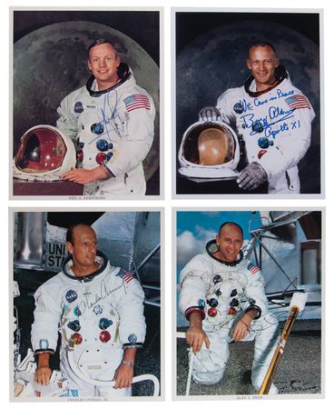 Lot #4310 Moonwalkers Complete Set of (12) Signed and Uninscribed Photographs - Image 2